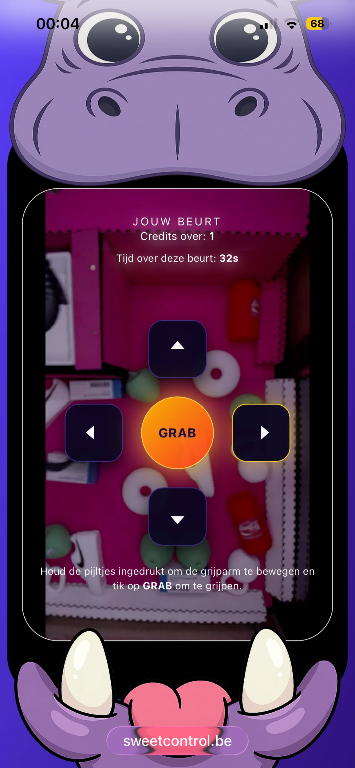 Besturing op de Smartphone
